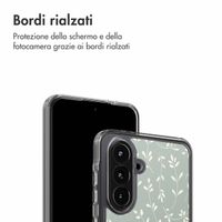 imoshion Design hoesje Samsung Galaxy A36 - Smoke Green Flowers