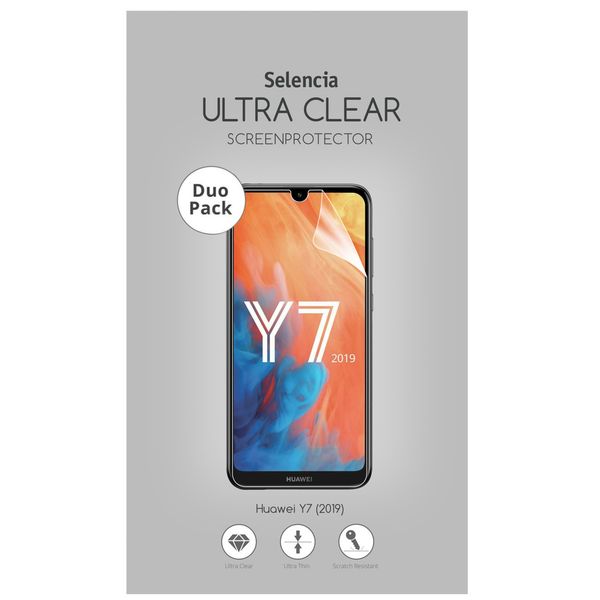 Selencia Duo Pack Ultra Clear Screenprotector Huawei Y7 (2019)
