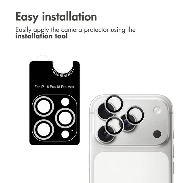 imoshion Camera Protector Glass 2-pack Apple iPhone 18 Pro (Max) - Silver