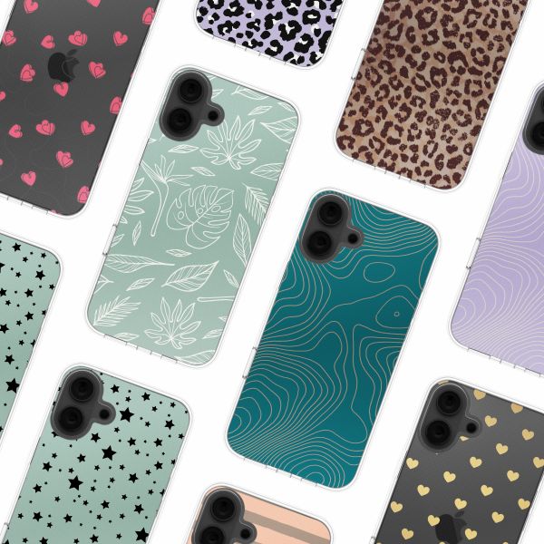 imoshion Design hoesje Apple iPhone 16 - Leaves Line-Art