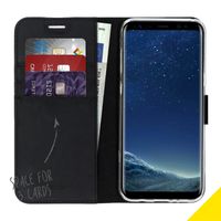 Accezz Wallet Softcase Bookcase Samsung Galaxy S8 Plus - Zwart
