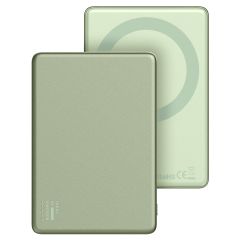 iDeal of Sweden Slim MagSafe Powerbank 5.000 mAh - Draadloze powerbank - Sage Green