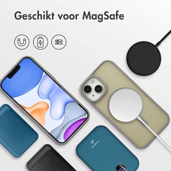 imoshion Color Guard Backcover met MagSafe Apple iPhone 15 - Grijs