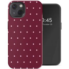 Selencia Vivid Case with MagSafe Apple iPhone 13 - Happy Dots Burgundy