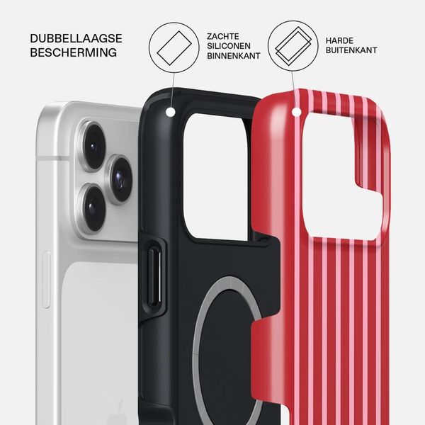 Burga Tough Backcover MagSafe Apple iPhone 17 Pro - Strawberry Jam