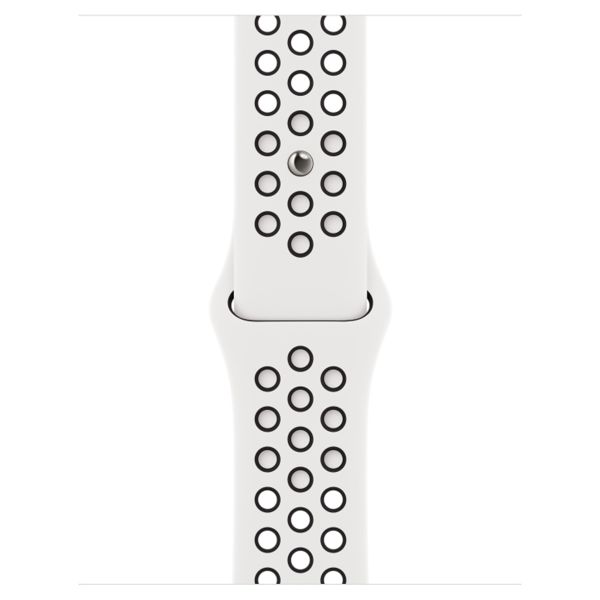 Apple Nike Sport Band Apple Watch Series 1-9 / SE - 38/40/41 mm / Series 10 - 42 mm - White / Black