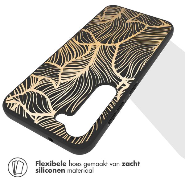 imoshion Design hoesje Samsung Galaxy S23 Plus - Bladeren / Zwart