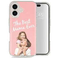 Ontwerp je eigen Apple iPhone 16 Plus gel hoesje - Transparant