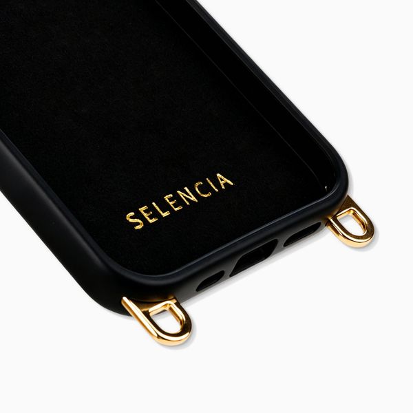 Selencia Rivièra MagSafe Backcover met afneembare haakjes Apple iPhone 15 - Velvet Black