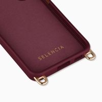 Selencia Rivièra MagSafe Backcover met afneembare haakjes Samsung Galaxy S25 / S24 - Bold Burgundy