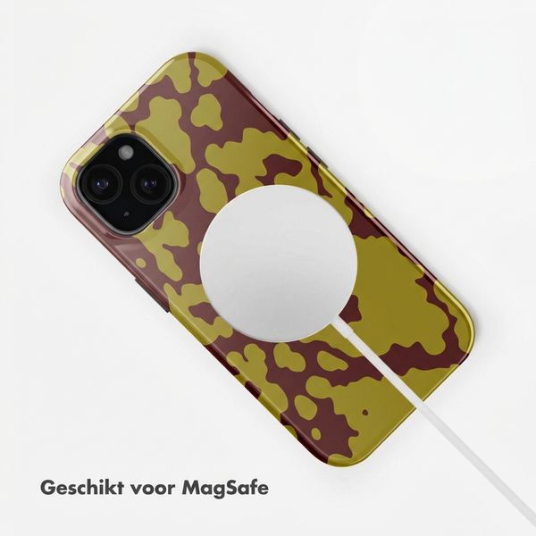 Selencia Vivid Backcover met MagSafe Apple iPhone 15 - Moo'd Olive Dust