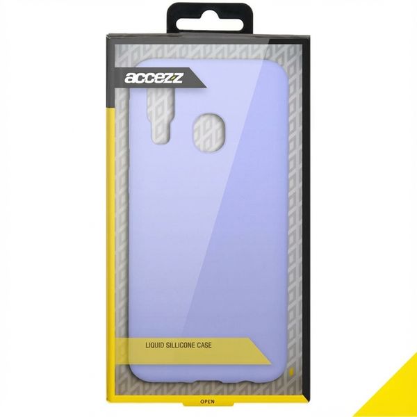 Accezz Liquid Silicone Backcover Samsung Galaxy A40 - Paars