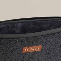 Selencia Teddy Laptop hoes 13-14 inch - Laptopsleeve - Black