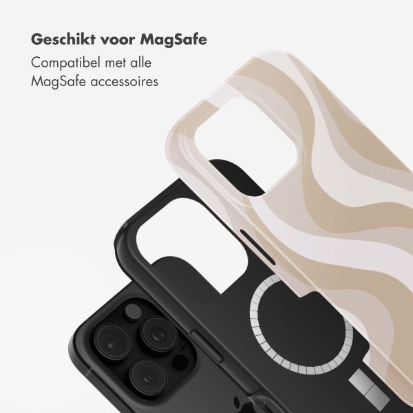 Selencia Vivid Tough Backcover met MagSafe Apple iPhone 16 Pro Max - Desert Waves Beige