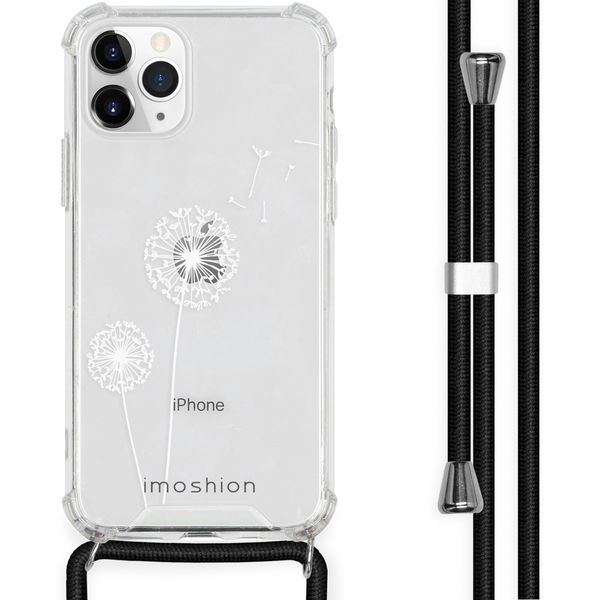 imoshion Design hoesje met koord iPhone 11 Pro Max - Paardenbloem - Wit