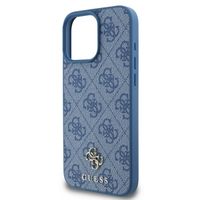 Guess 4G Metal Logo Backcover MagSafe Apple iPhone 16 Pro - Blauw