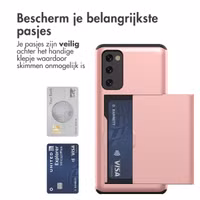 imoshion Backcover met pasjeshouder Samsung Galaxy S20 FE - Rosé Goud