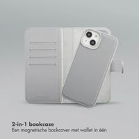 Selencia Olyn Uitneembare Bookcase met MagSafe Apple iPhone 15 - Grijs
