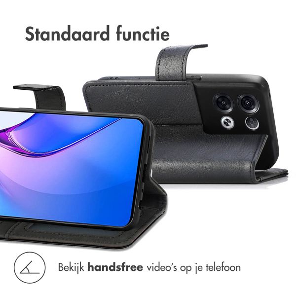 imoshion Luxe Bookcase Oppo Reno 8 Pro 5G - Zwart