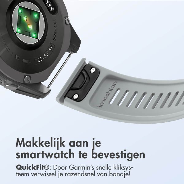 imoshion QuickFit® Stripe Siliconenbandje Garmin Watch | 22 mm aansluiting - Sand