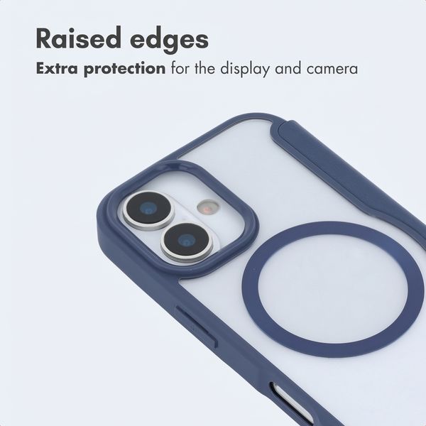 imoshion Transparent Bookcase with MagSafe Apple iPhone 16 - Blue