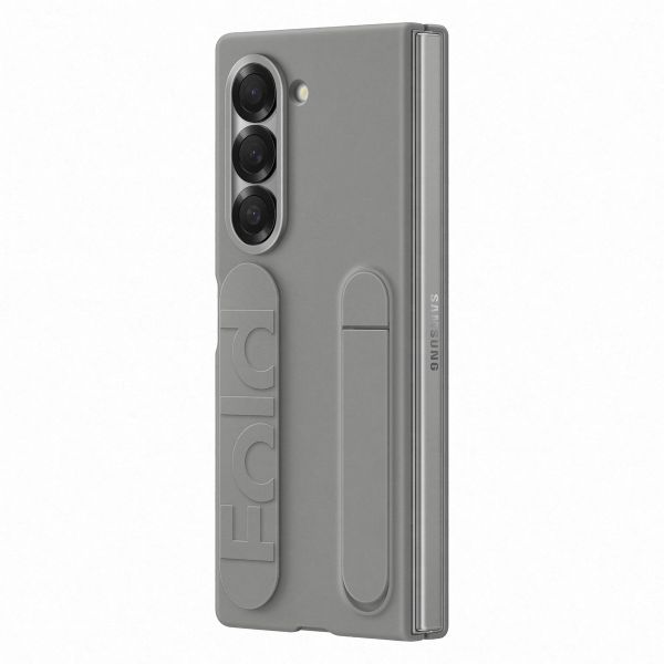 Samsung Originele Silicone Backcover met Strap Samsung Galaxy Z Fold 6 - Gray