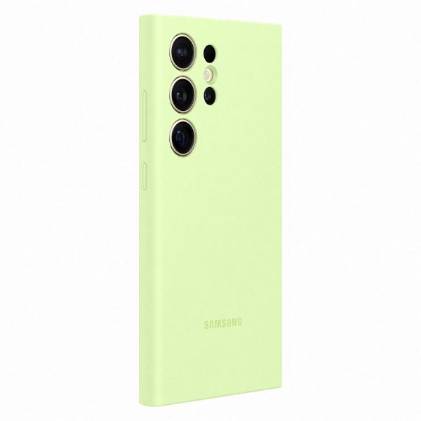 Samsung Originele Silicone Backcover Samsung Galaxy S24 Ultra - Light Green