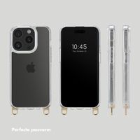 Selencia Backcover met afneembare haakjes iPhone 15 Pro - Transparant