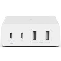 Belkin Boost↑Charge™ GaN Pro Adapter 4 poorts - USB -A (2x) en USB-C (2x) - 108W - Wit