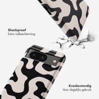 Selencia Vivid Tough Backcover Google Pixel 8 - Art Wave Black