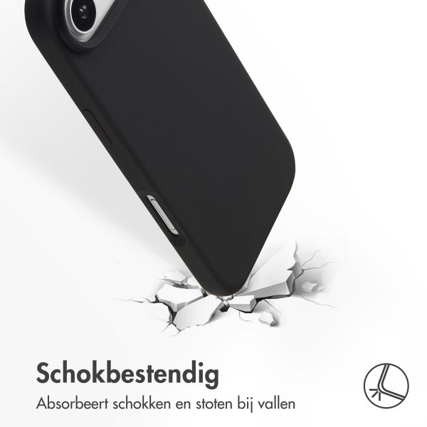 Accezz Liquid Silicone Backcover met MagSafe Apple iPhone Air - Zwart