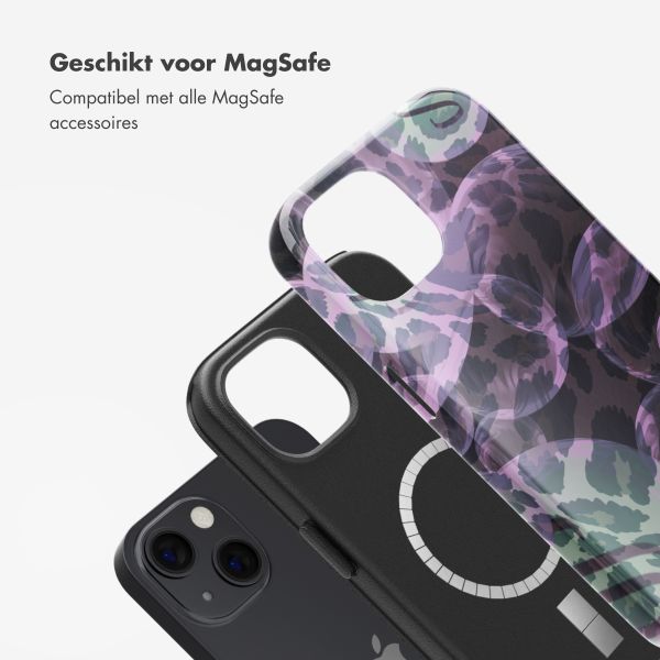 Selencia Vivid Backcover met MagSafe Apple iPhone 13 - Leo Bubble Green