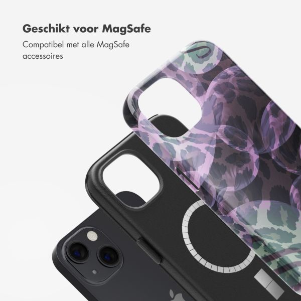 Selencia Vivid Tough Backcover met MagSafe iPhone 13 - Leo Bubble Green