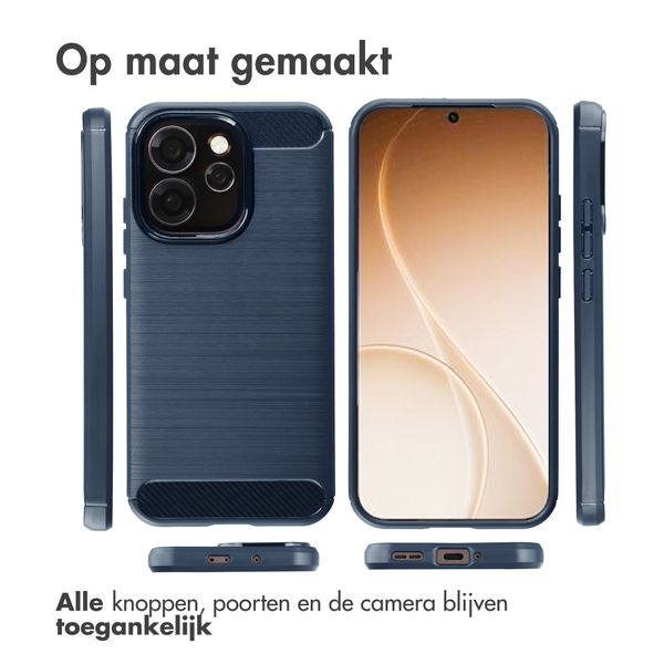 imoshion Brushed Backcover Oppo Reno15 Pro (5G) - Donkerblauw