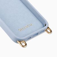 Selencia Rivièra MagSafe Backcover met afneembare haakjes Apple iPhone 15 - Powder Blue