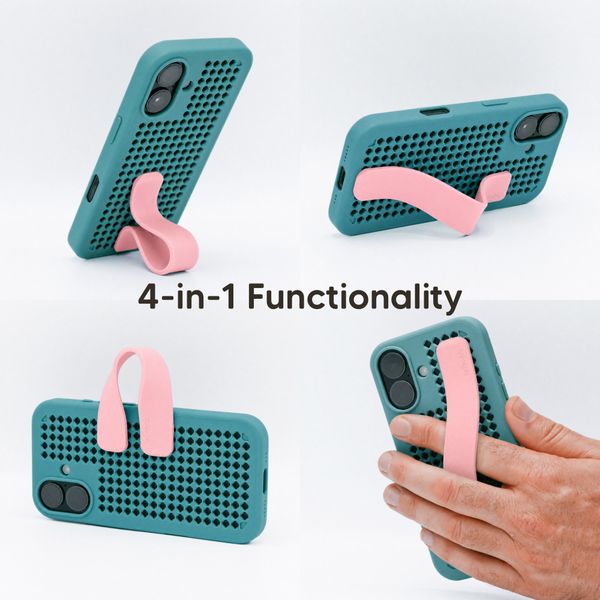 Callbuddy Hoesje met Strap Apple iPhone 17 - Miami Vice