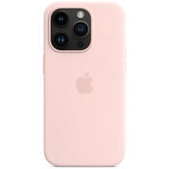 Apple Silicone Back Cover with MagSafe Apple iPhone 14 Pro - Chalk Pink
