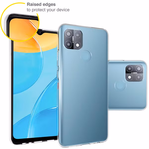 Accezz Clear Backcover Oppo A15 - Transparant