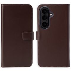 Selencia Genuine Leather Book Case Samsung Galaxy S26 Plus - Brown