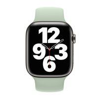Apple Siliconen solobandje Apple Watch Series 1 - 9 / SE (38/40/41 mm) | Series 10 / 11 (42 mm) - Maat 5 - Mineral Green