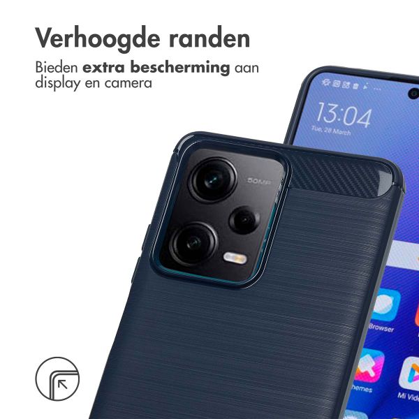 imoshion Brushed Backcover Xiaomi Redmi Note 12 Pro / Xiaomi Poco X5 Pro (5G) - Donkerblauw