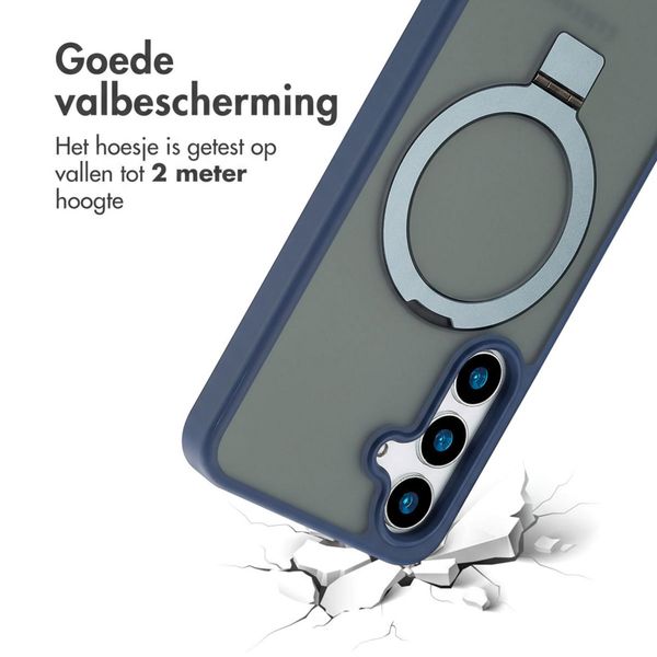 Accezz Ring Stand Backcover met MagSafe Samsung Galaxy S24 Plus - Blauw