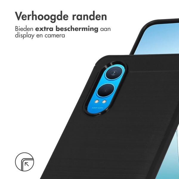 imoshion Brushed Backcover OnePlus Nord CE 4 Lite 5G - Zwart