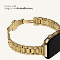 Selencia Slim Steel Link Band Apple Watch | 38/40/41/42 mm - Gold