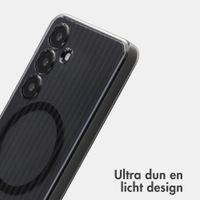 Accezz Lite Backcover met MagSafe | Fluted | Samsung Galaxy S24 - Zwart
