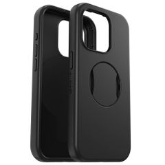 OtterBox Otter + Pop Symmetry Backcover Apple iPhone 15 Pro - Zwart
