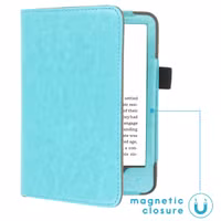 imoshion Vegan Leather Bookcase Amazon Kindle (2024) / Amazon Kindle (2022) 11th gen - Lichtblauw