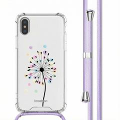 imoshion Design hoesje met koord Apple iPhone X / Xs - Sandstone Dandelion