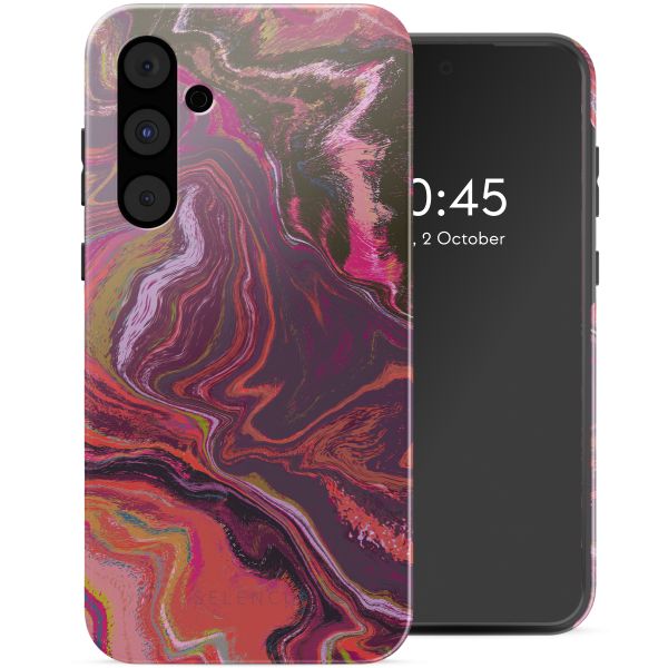 Selencia Vivid Tough Backcover Samsung Galaxy A55 - Marble Purple