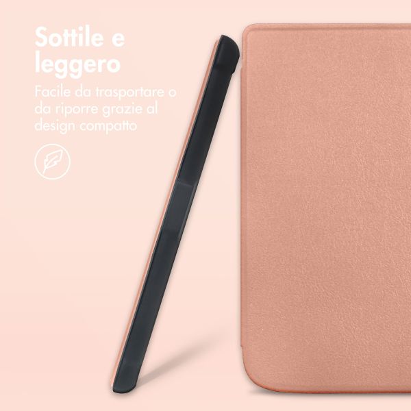 imoshion Slim Soft Case Bookcase Kobo Nia - Rosé Goud